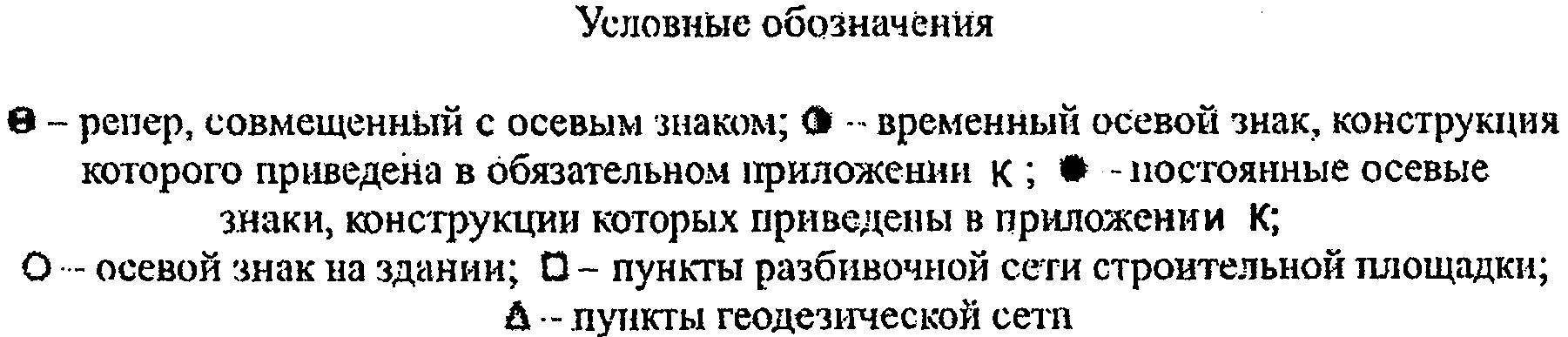 Обозначение репера на чертеже