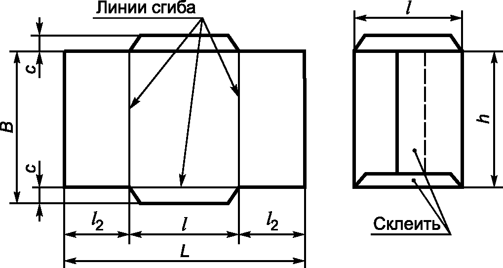 Линия гиба на чертеже гост