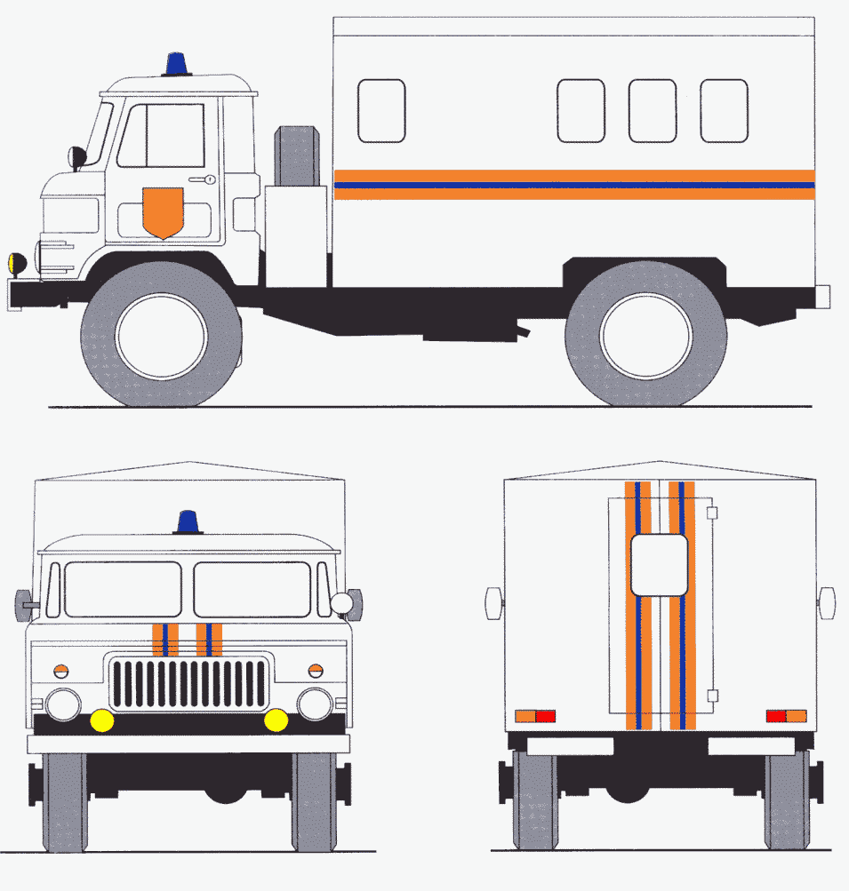 Машина мчс для детей рисунок