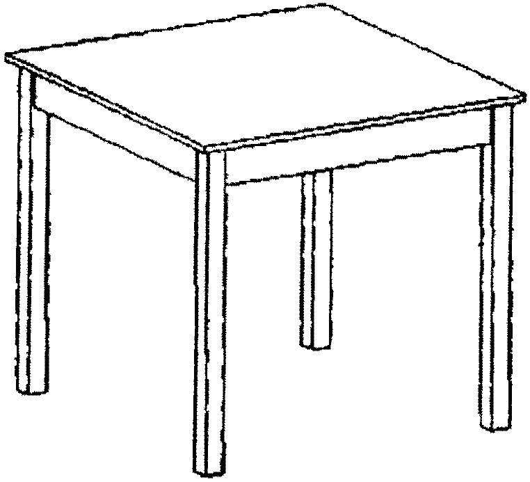 Стол рисунок поэтапно