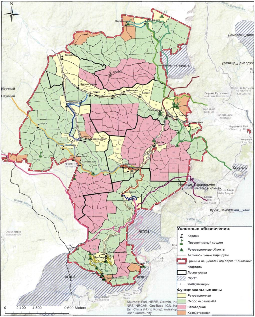 Карта заповедных зон крыма