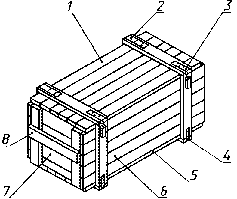 Чертеж деревянного ящика для транспортировки