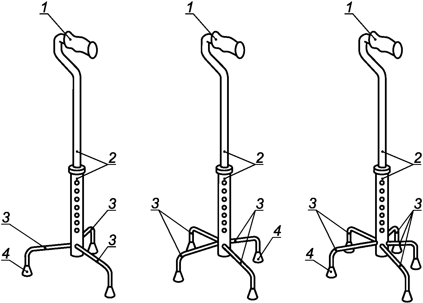 Схема сборки трости опорной 10120