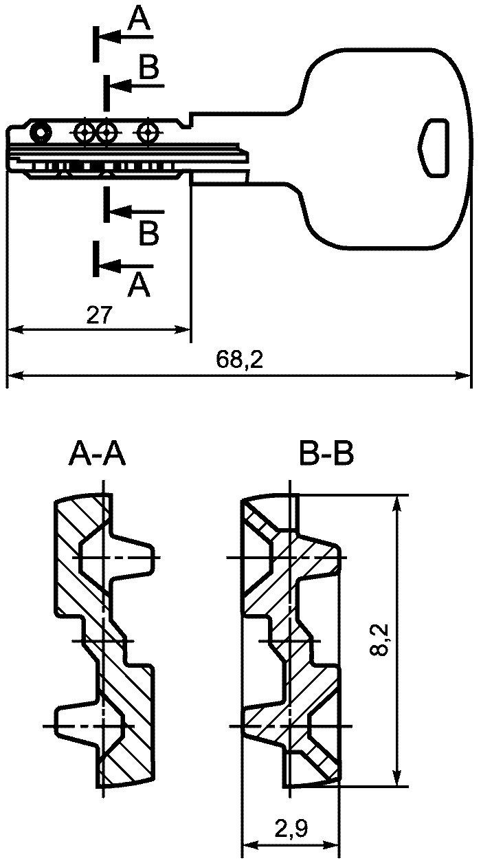 Защелка гост 5089 2011 врезная зщ