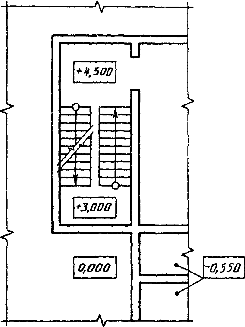 Условное обозначение лестницы на плане гост