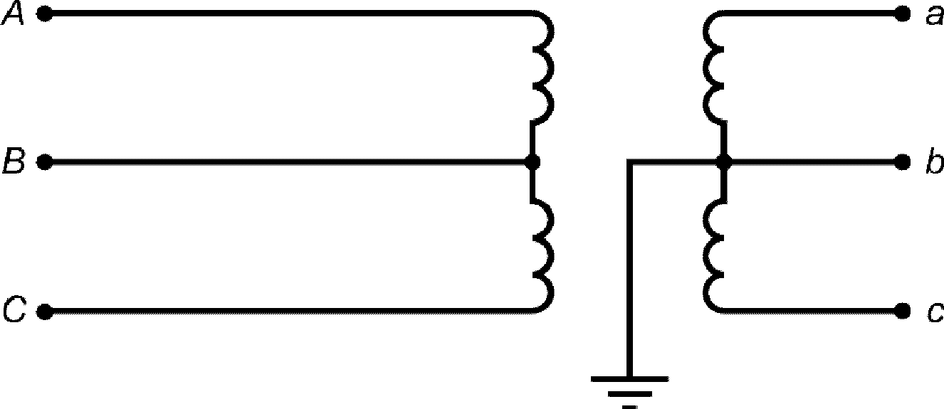В двухобмоточном трансформаторе см рисунок