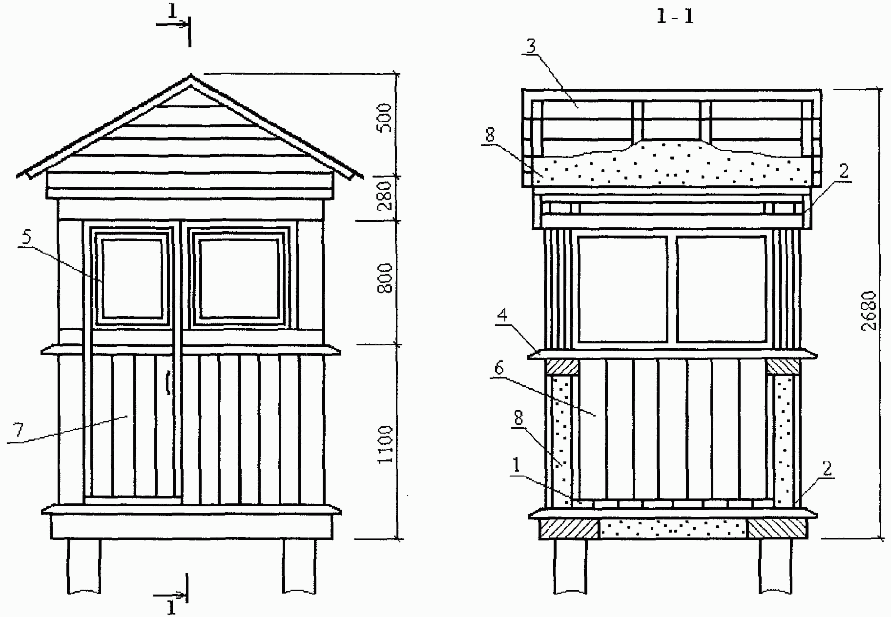 Смотровая вышка чертеж