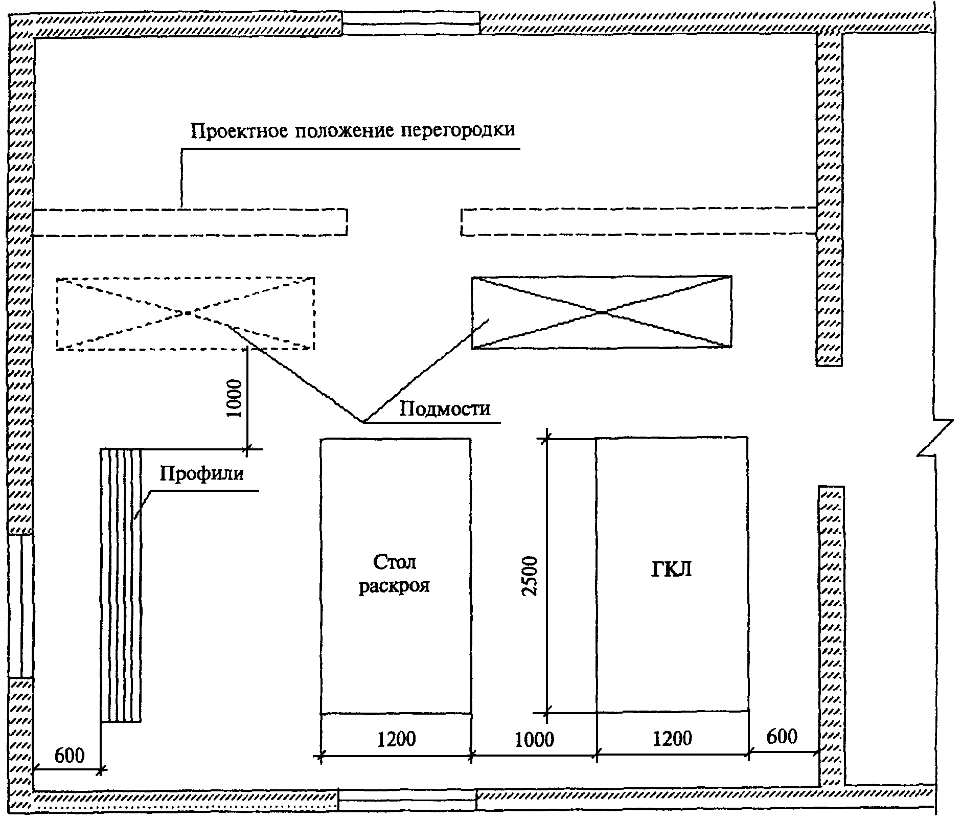Технологическая карта перегородки с111