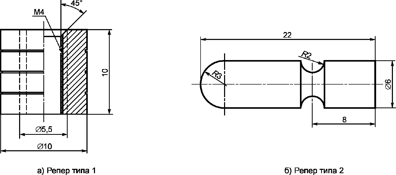 Рисунок 1 1 цилиндрический. Усеченное коническое кольцо по ГОСТ 31356-2007 П. 6.3, нерж. Ст..