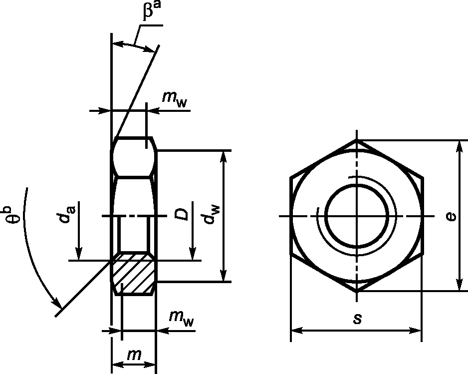 Инженерная графика эскиз гайки