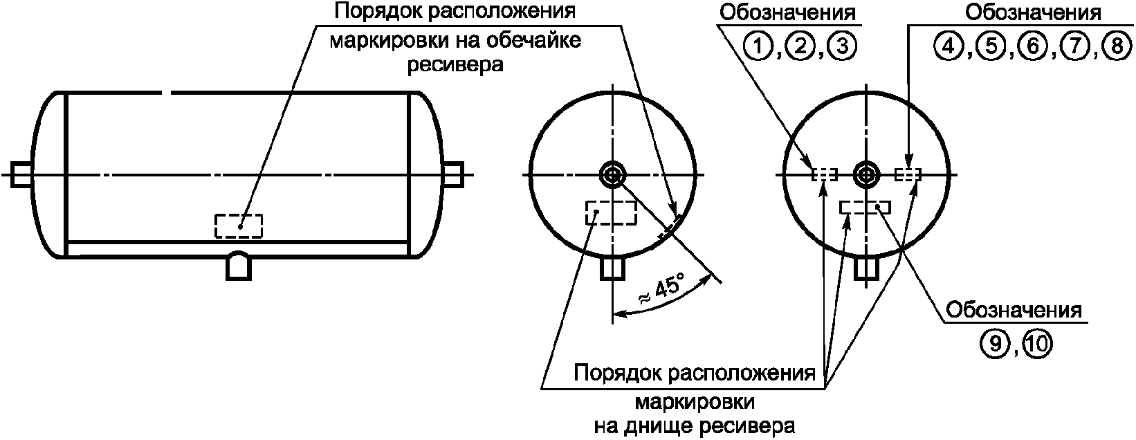 Ресивер для компрессора чертеж