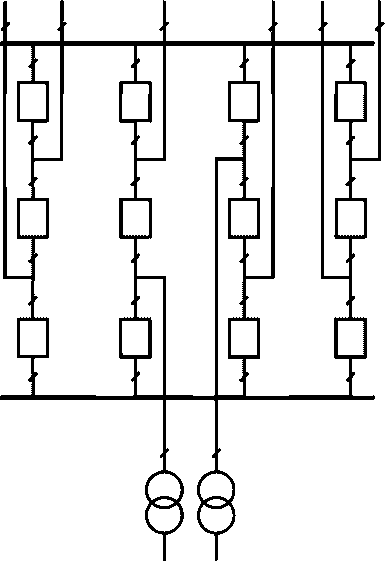 Полуторная схема подстанции