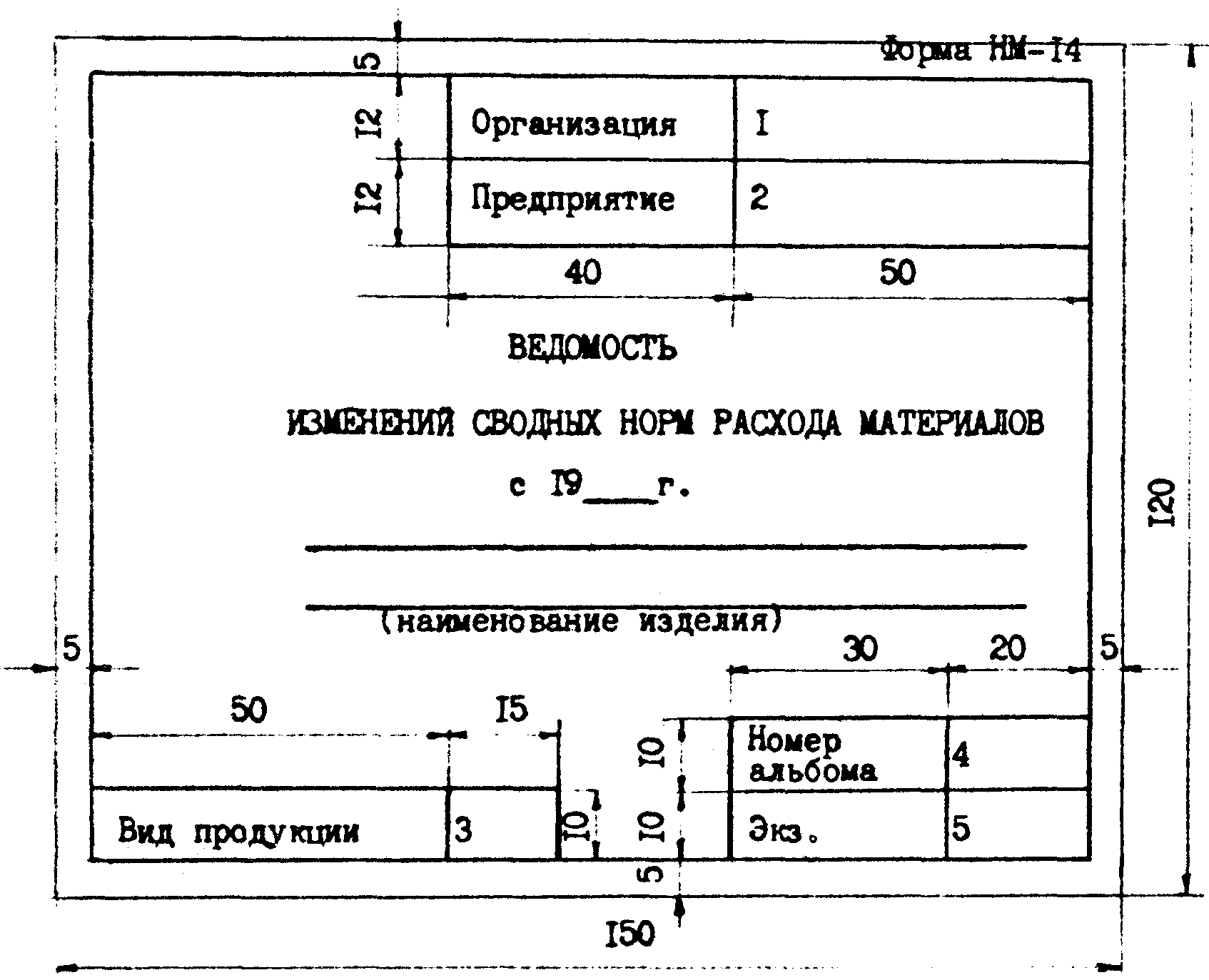 Ведомость удельных норм расхода материалов