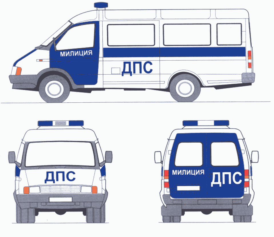 Рисовать машины полиции