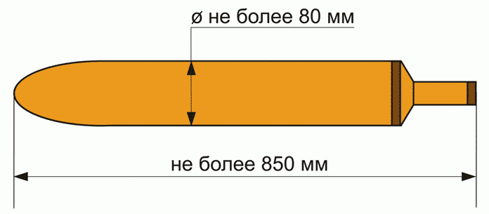 Чертеж биты из дерева
