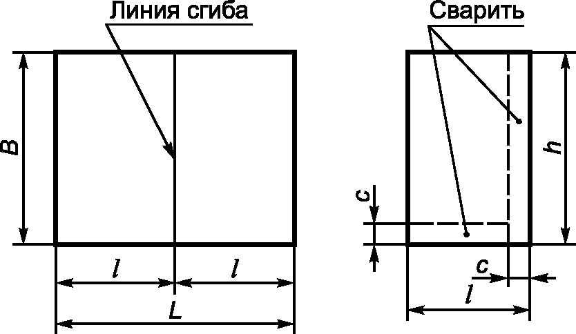 Линия перегиба на чертеже