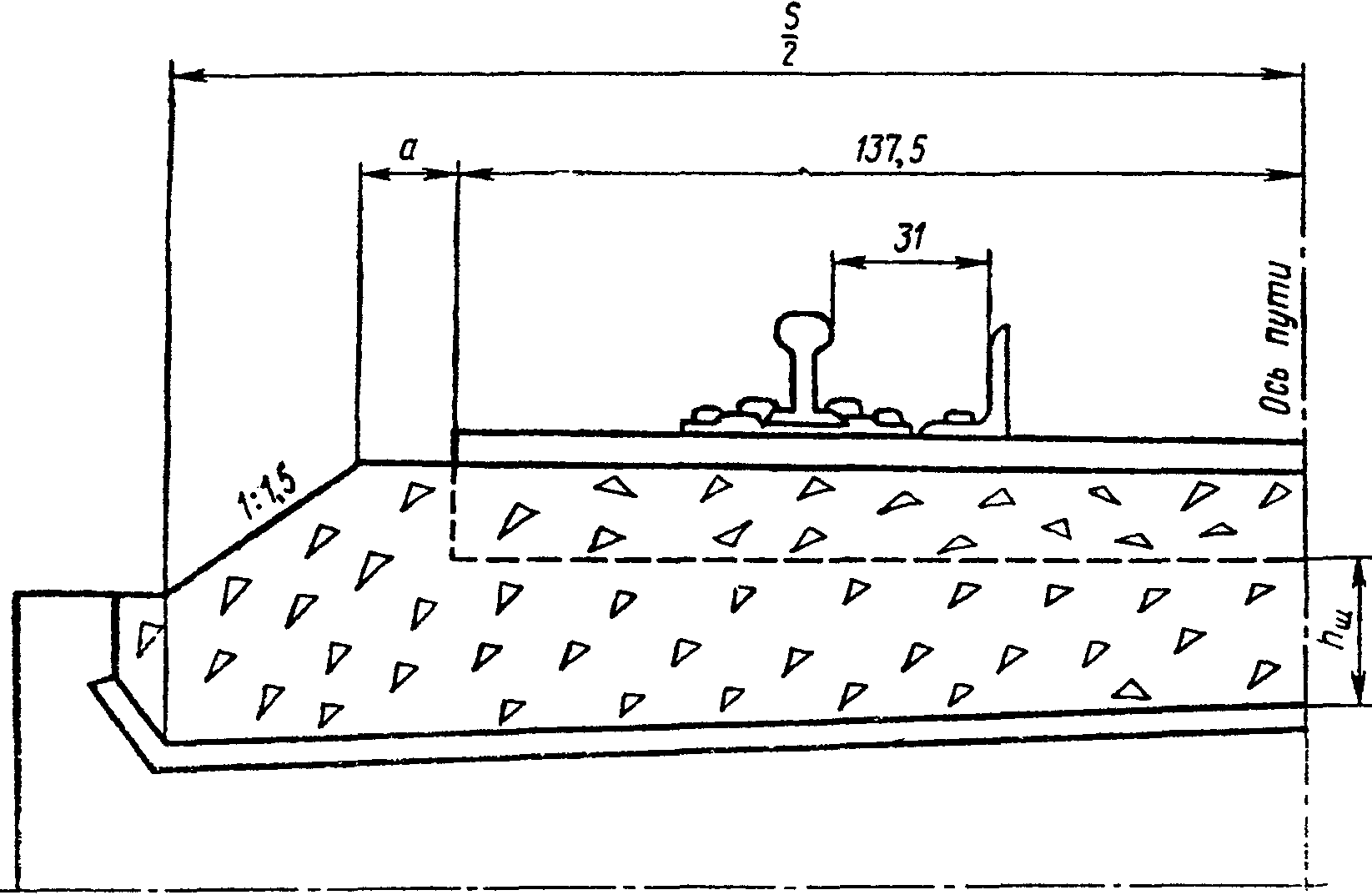 Балластное корыто. Верхнее строение пути на Мостах с ездой на балласте. Верхнее строение пути на Мостах и тоннелях. Балластное корыто рисунок. ТТК укладка верхнего строения пути.