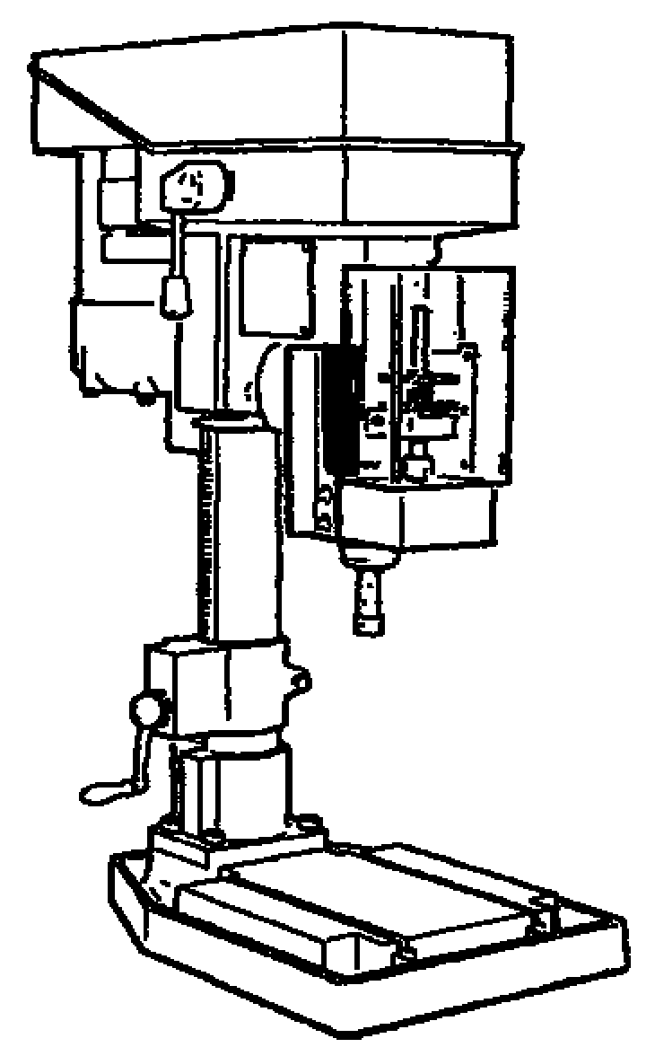 Эскизы станков. Схематичный рисунок сверлильного станка Корвет 48. Вертикальный сверлильный станок рисунок. Сверлильный станок черо белый. Сверлильный станок рисовать.