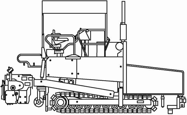 Как нарисовать асфальтоукладчик