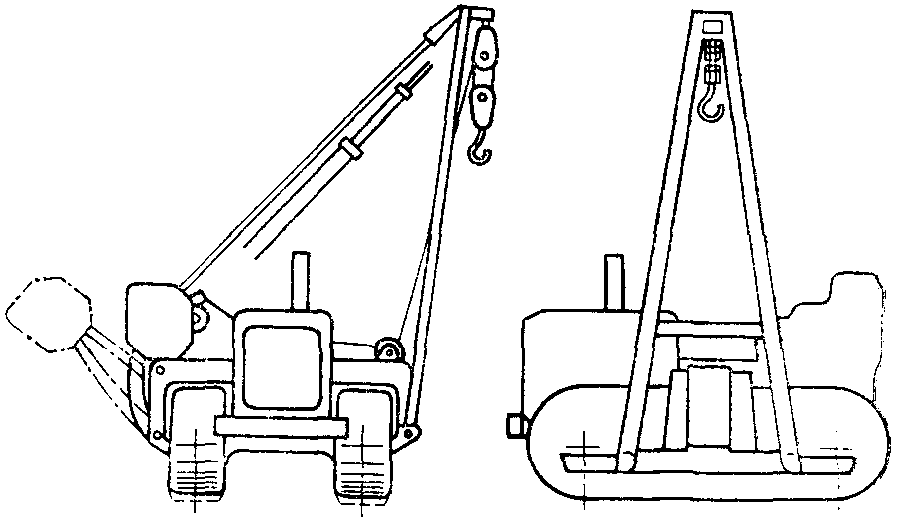 Кран трубоукладчик чертеж