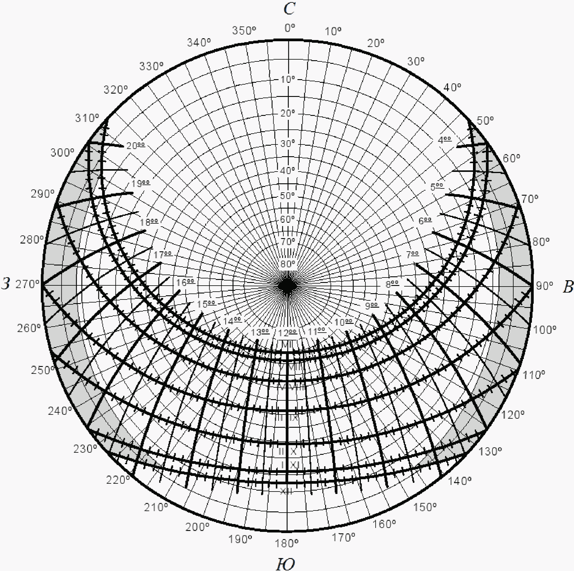 Солнечная карта dwg