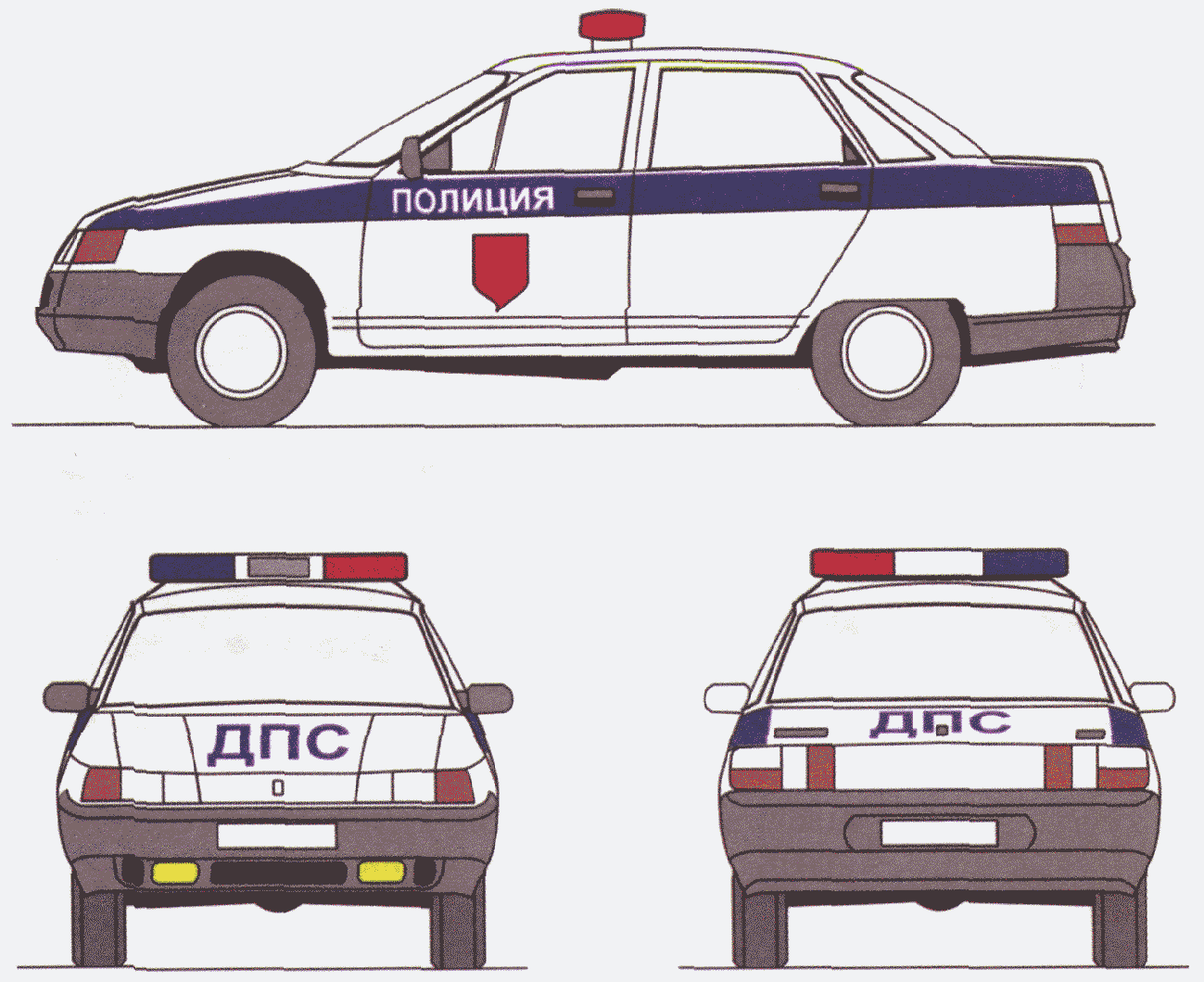 Цветографические схемы полиции США
