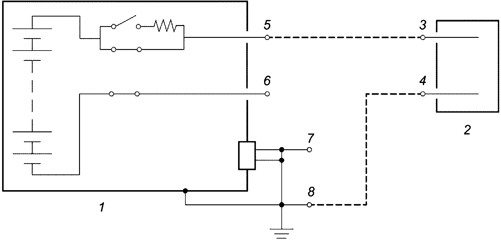 Электрический вывод на схеме