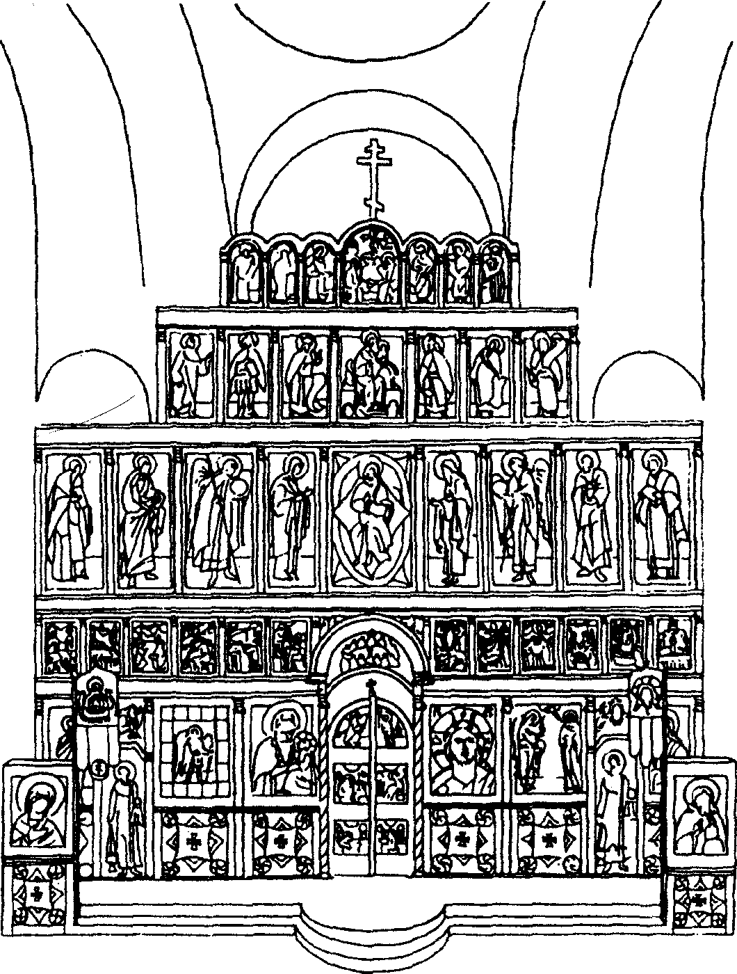 Схема иконостаса православного храма