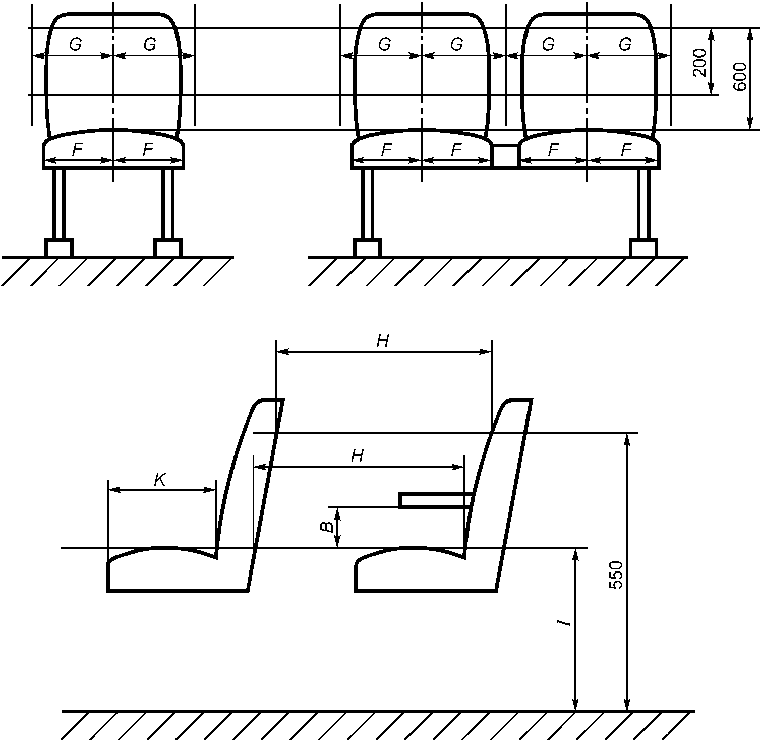 Расстояние между противоположными углами кресла. Сиденье Лужники чертеж. Высота сидений Газель. Чертежи сидений автобуса. Высота сидений в автобусе.