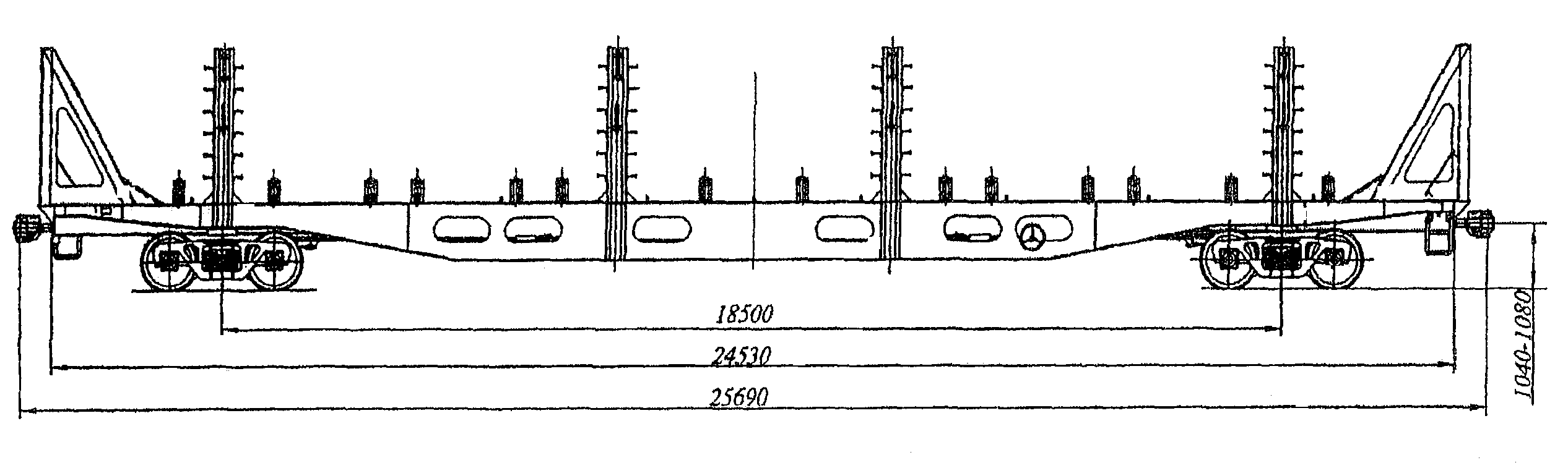 Вагон платформа модель 13-1796-01