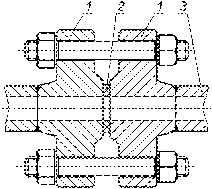 Схема фланцевого соединения