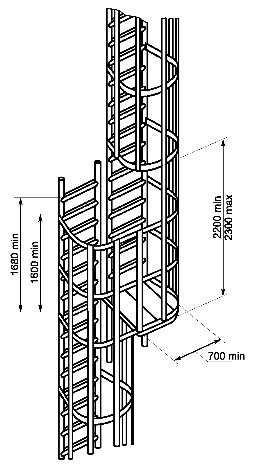 Пожарная лестница 52254