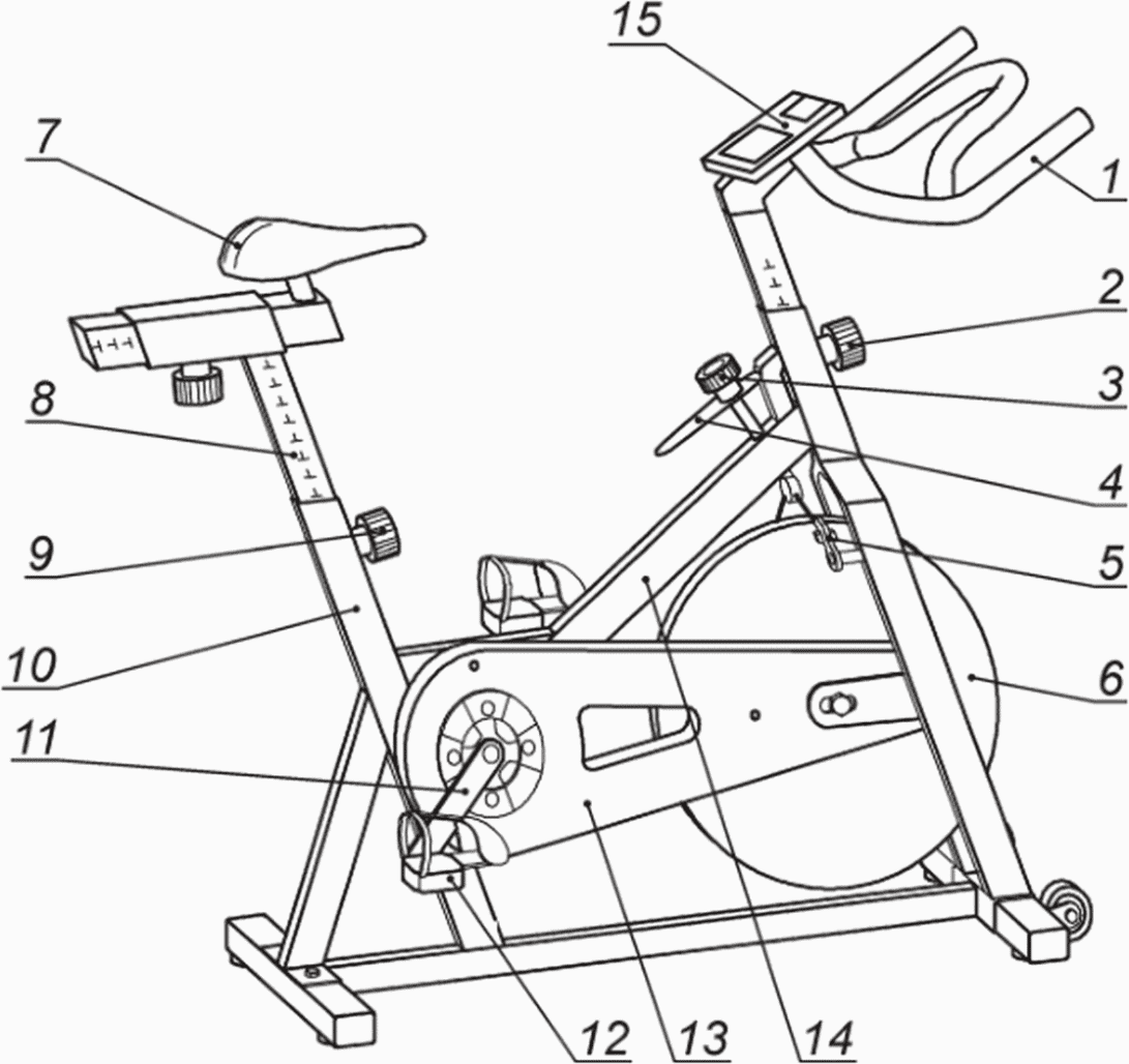 Устройство велотренажера механического схема
