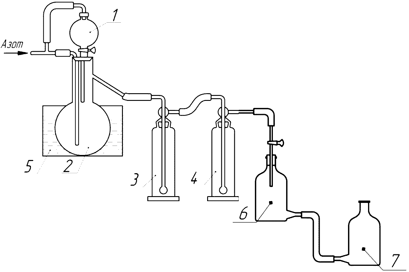 Схема производства ацетилена из карбида кальция