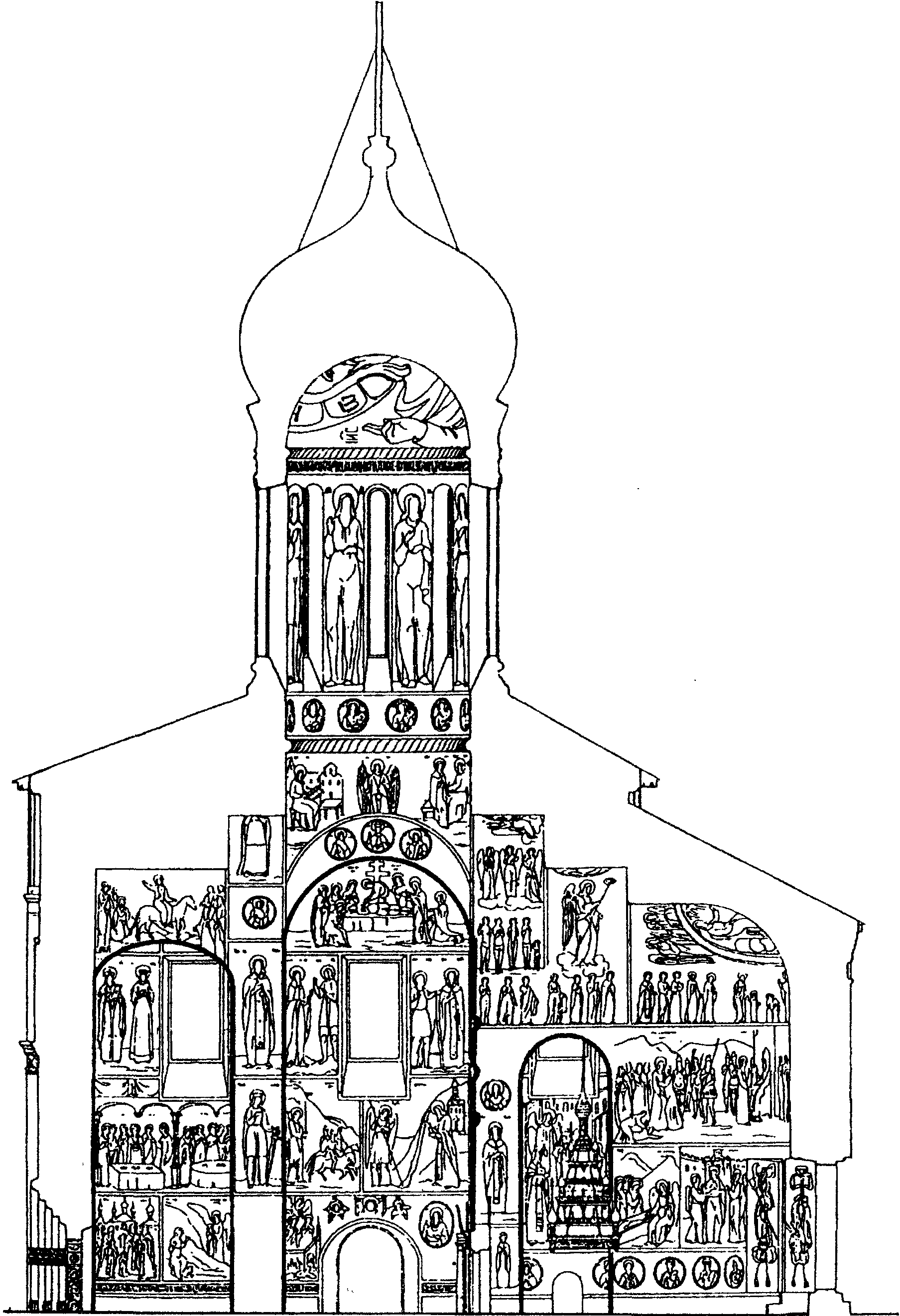 Православный храм в разрезе