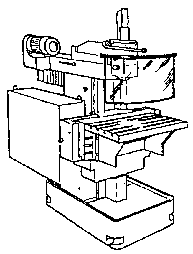 Фрезерный станок рисунок