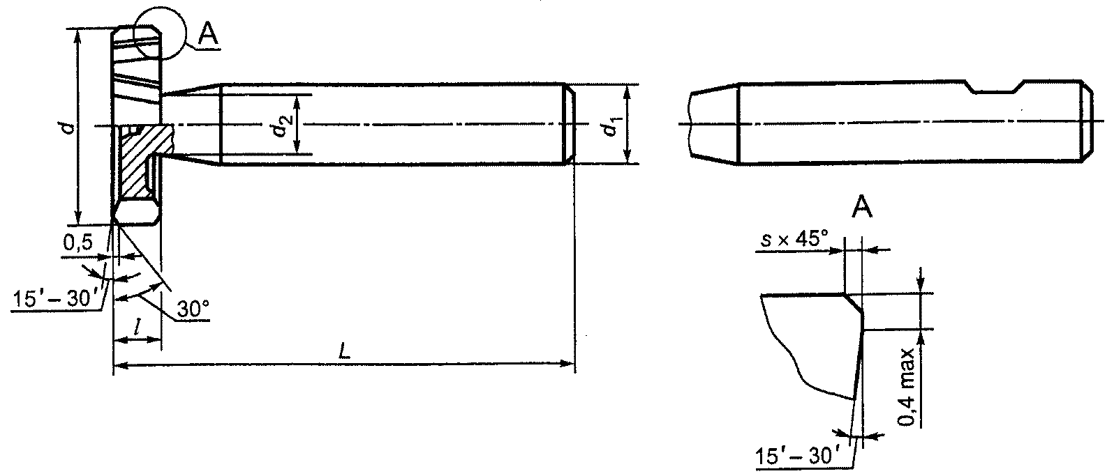 Чертеж грибковой фрезы