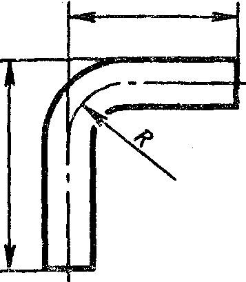 Гнутые трубки чертеж