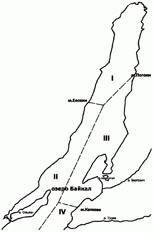 Байкальский рыбохозяйственный бассейн карта