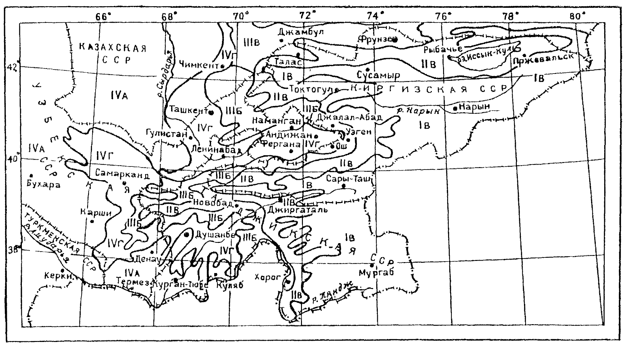 Строительная климатология карта