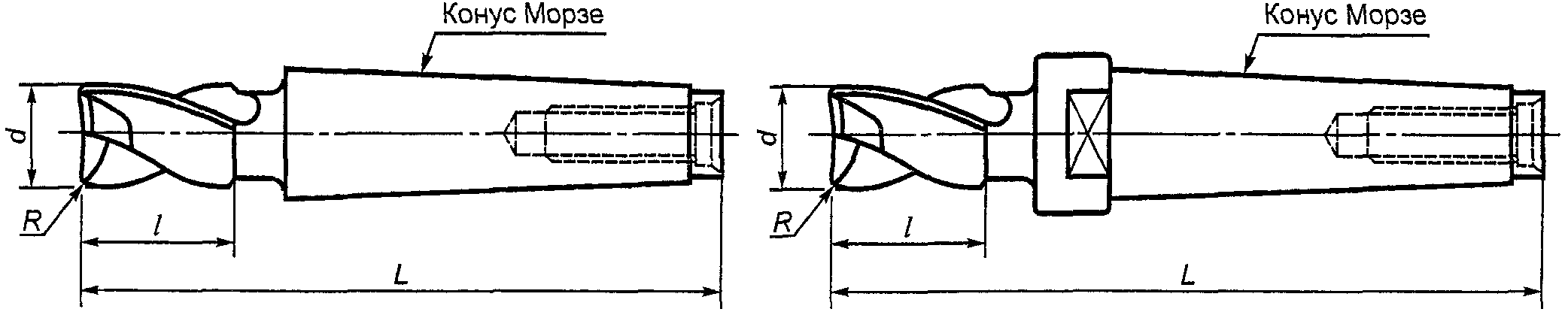 Конус морзе 3 чертеж