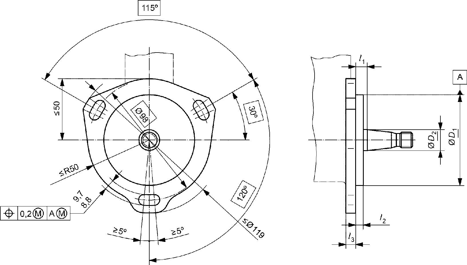 Габариты мм. Garrett 1752 чертеж фланца. Фланец Тип 04. Монтажный диаметр. Корпус фланцевого типа рисунок.