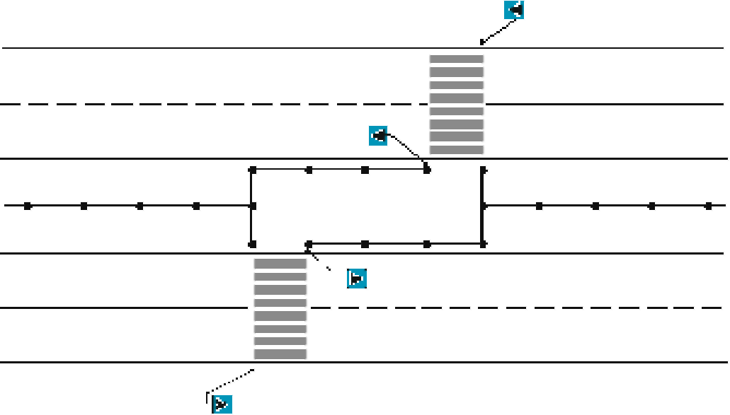 Схема пешеходных переходов