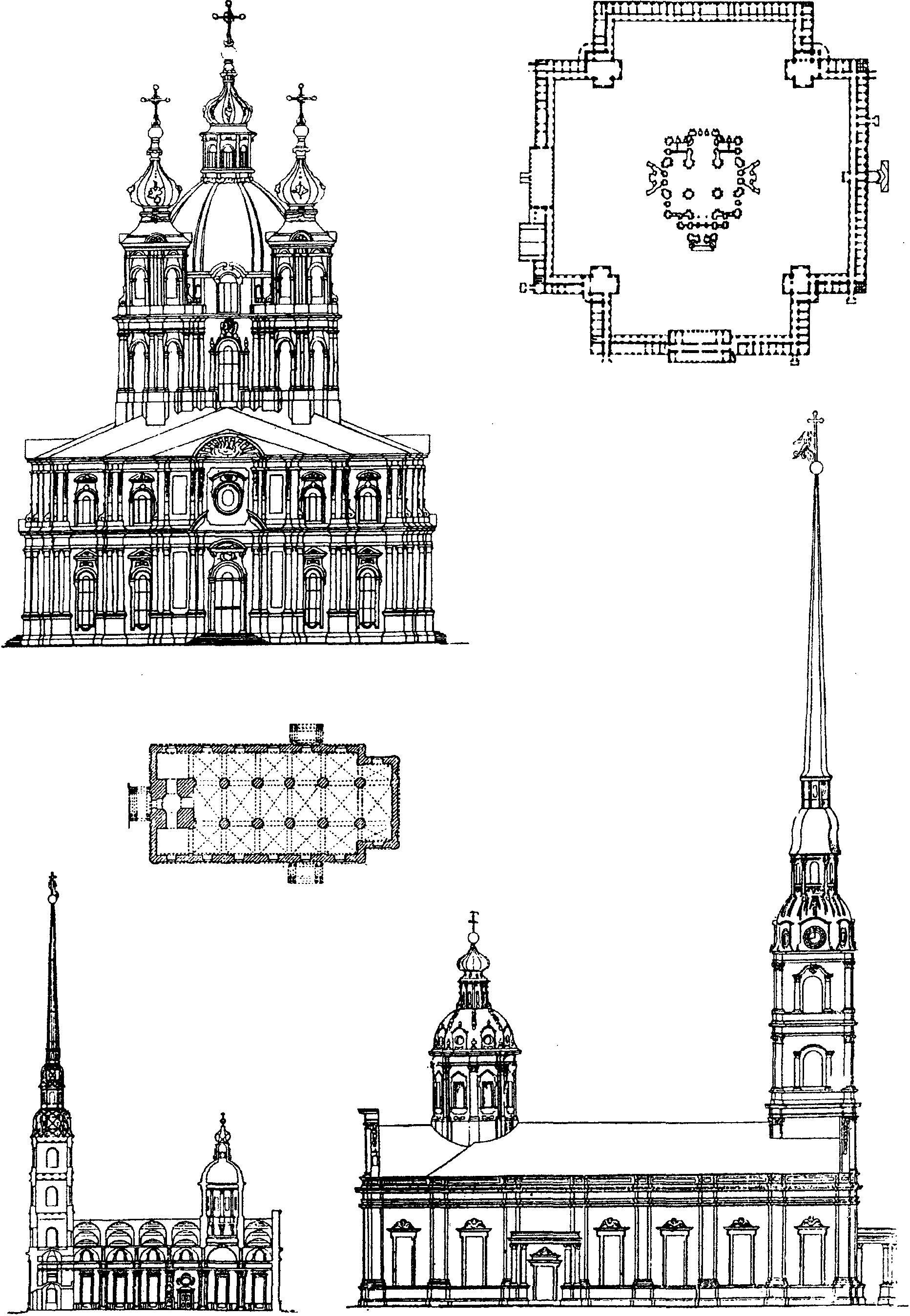 Чертежи петербург. Петропавловский собор Санкт-Петербург план. Петропавловский собор в Петербурге план и фасад. Петропавловский собор Трезини план. Петропавловский собор в Петербурге чертежи.