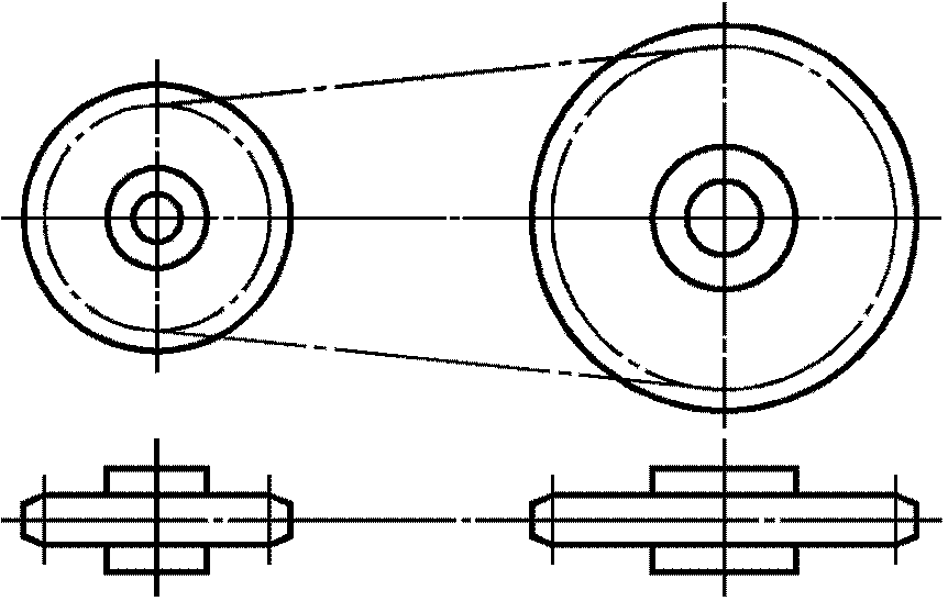 Рисунок цепной передачи