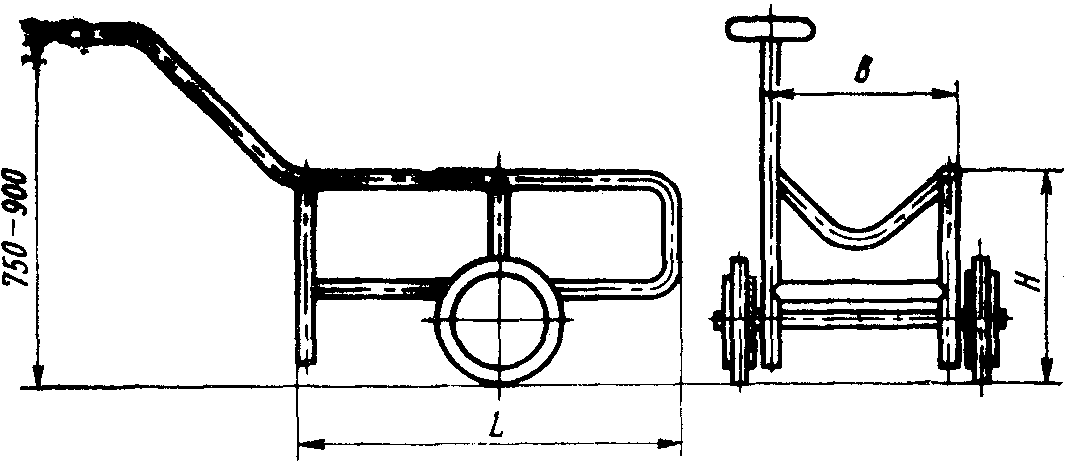 Грузовая тележка чертеж