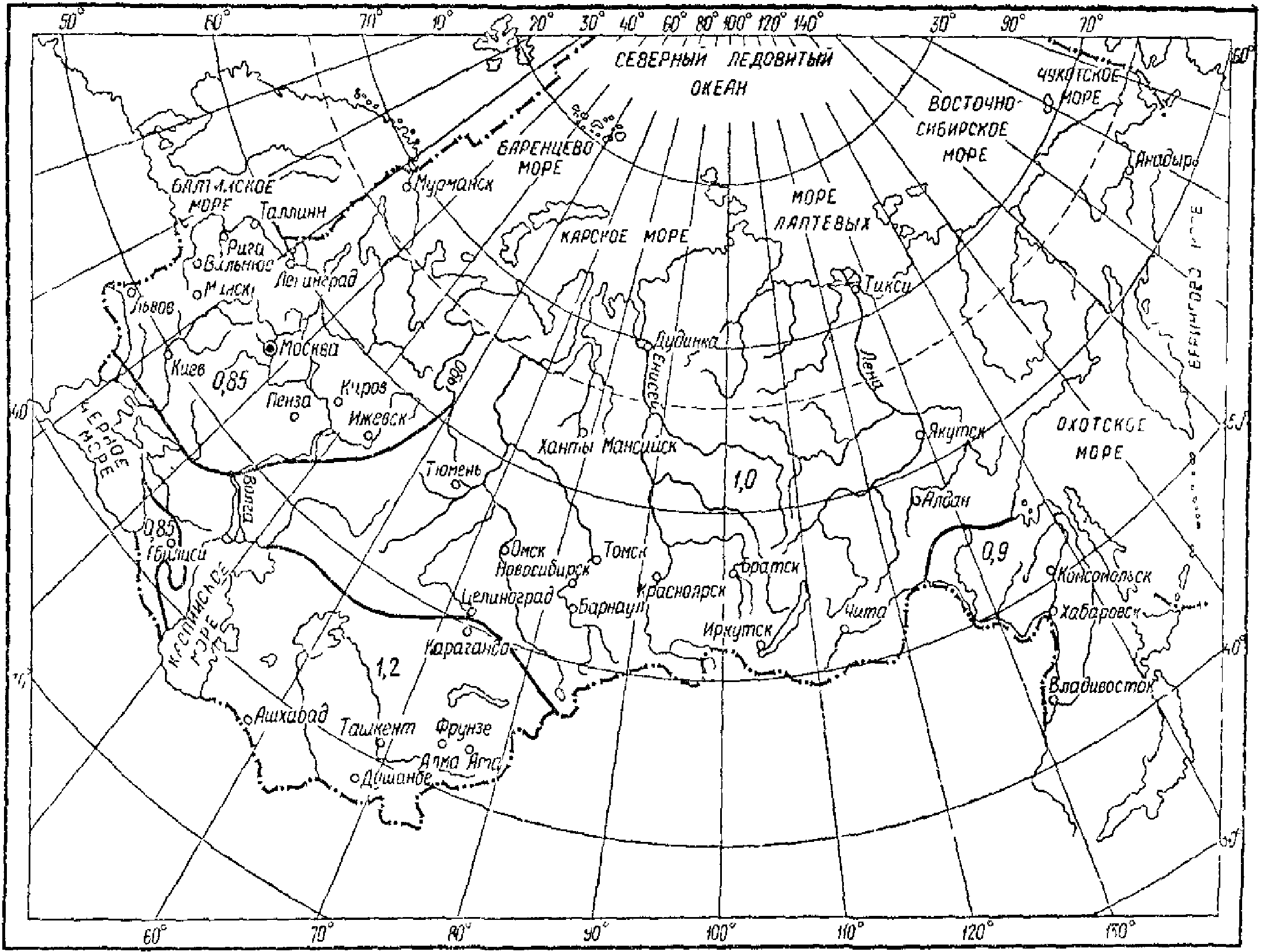 Карта интенсивности осадков в москве