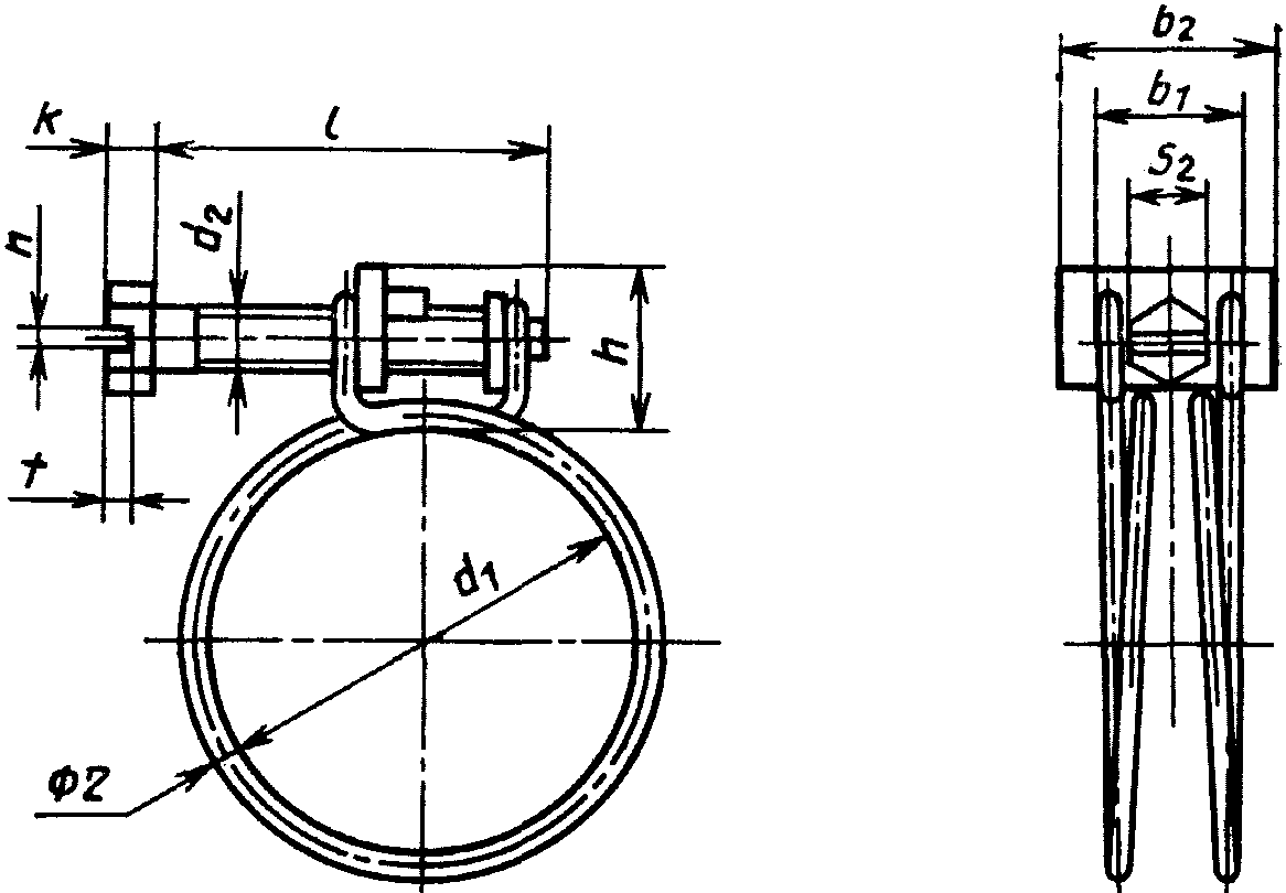 Диаметр хомута. Хомут 2.1 ГОСТ 28191-89. Хомут зажимной ГОСТ 28191-89. Хомут 1л 32-50-6 н ГОСТ 28191-89. Хомут 1л 25-40-6 ГОСТ 28191-89.