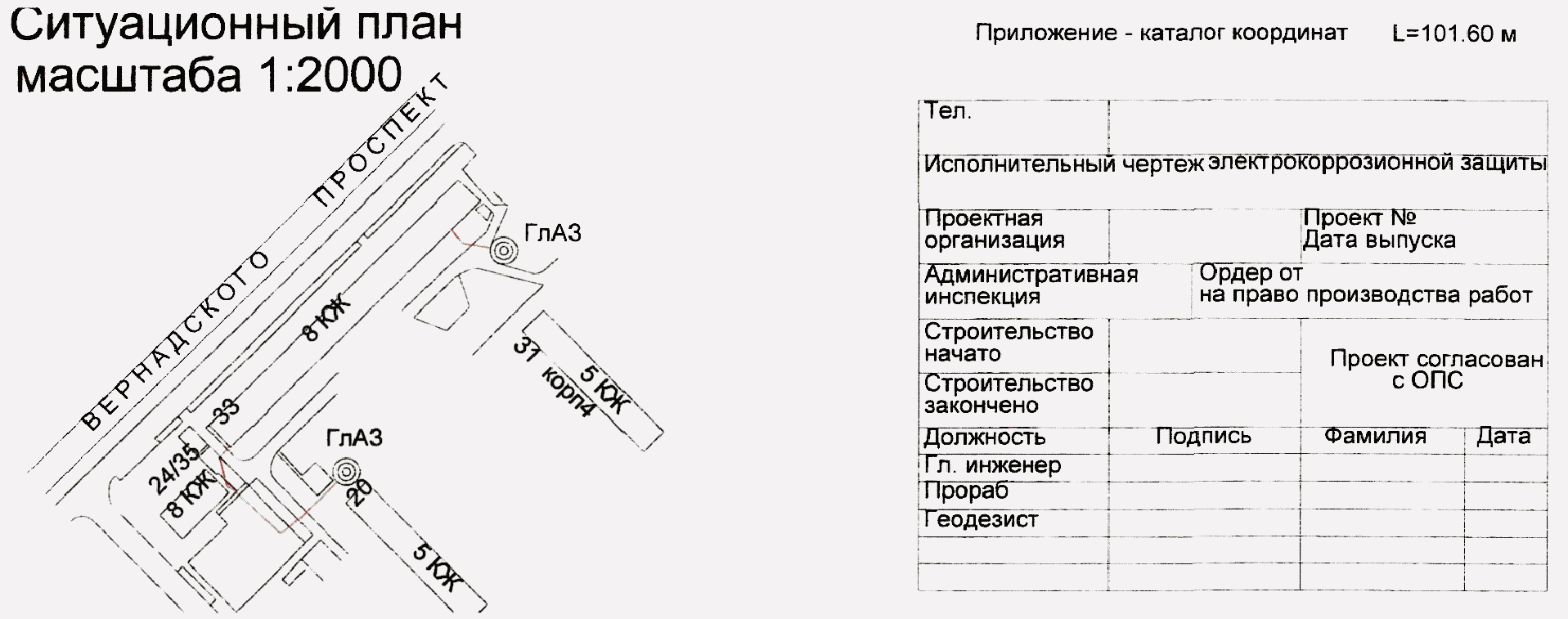 Ситуационный план объекта образец