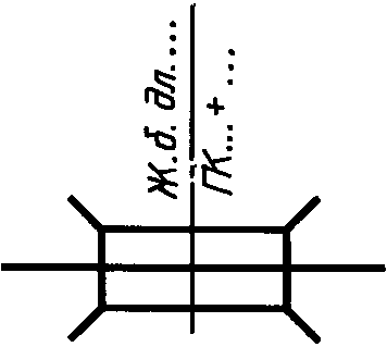 Обозначение моста на схеме